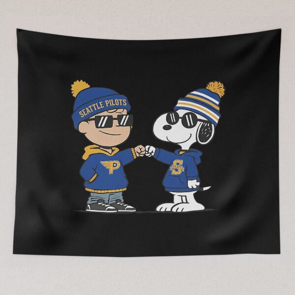 Item preview, Seattle Pilots Snoopy and Charlie Brown designed and sold by JonathalIngham.