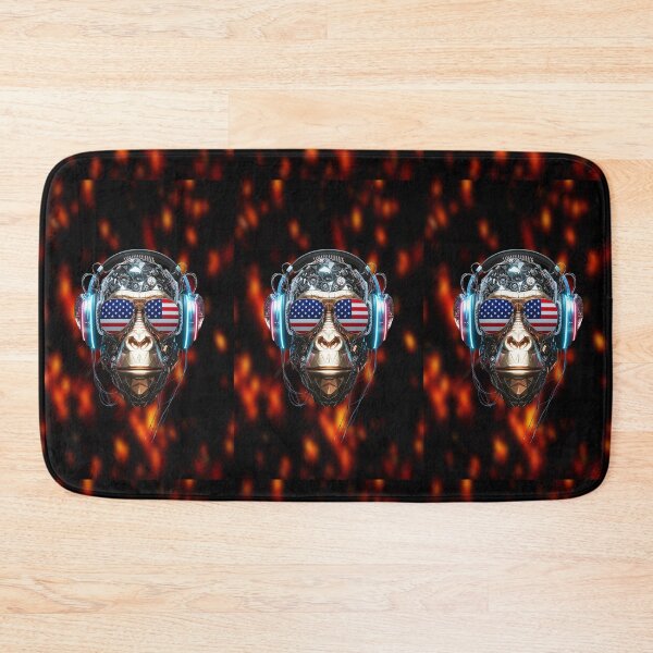 Item preview, MONKEY CHILLING TO SOME MUSIC designed and sold by 500 TON.