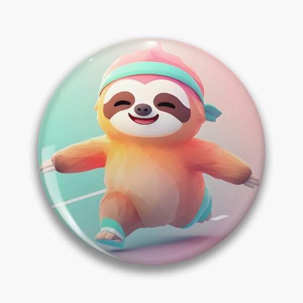 Item preview, Happy Run: Smiling Sloth on the Move designed and sold by RainToday.