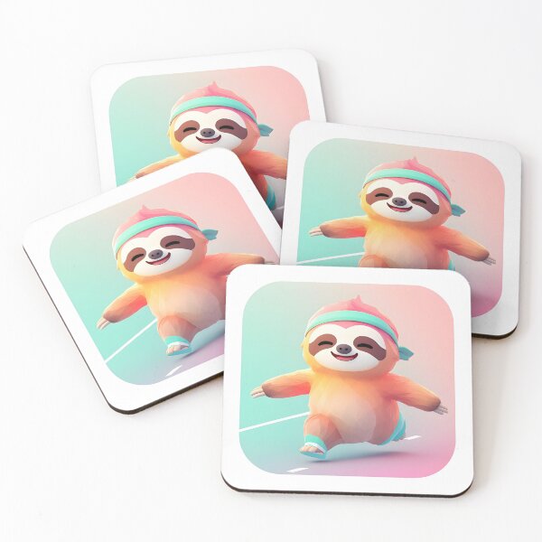Item preview, Happy Run: Smiling Sloth on the Move designed and sold by RainToday.