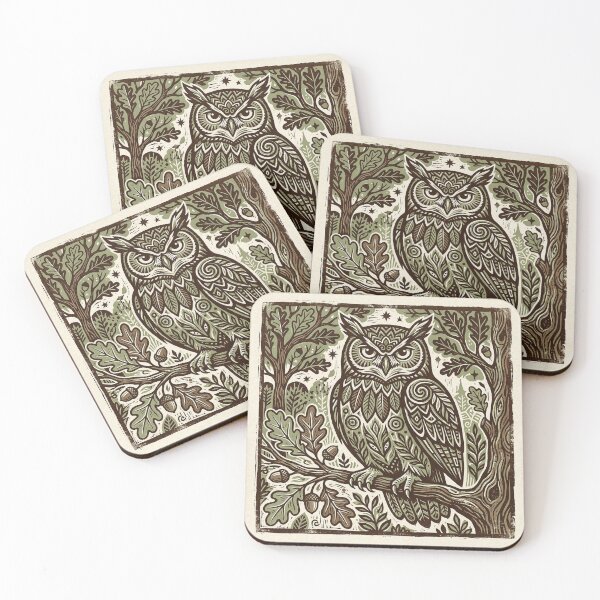 Item preview, Rustic Woodcut Owl Elemental Folk Design designed and sold by ryanguas.