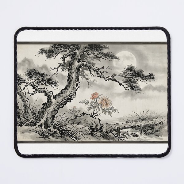 Item preview, pine , peony , under moon light  designed and sold by Paper & Pine .