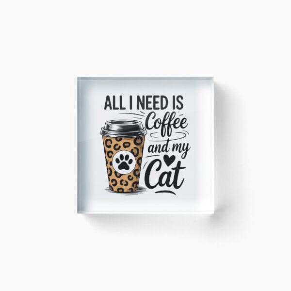 Item preview, Cute Cat & Coffee designed and sold by IdunayaStore.