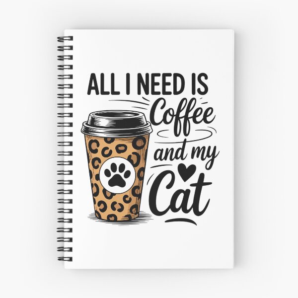 Item preview, Cute Cat & Coffee designed and sold by IdunayaStore.