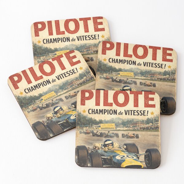 Item preview, Vintage Pilote Pub Auto designed and sold by vectcd.