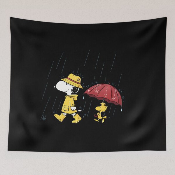 Item preview, Snoopy y Woodstock caminando bajo la lluvia designed and sold by JonathalIngham.