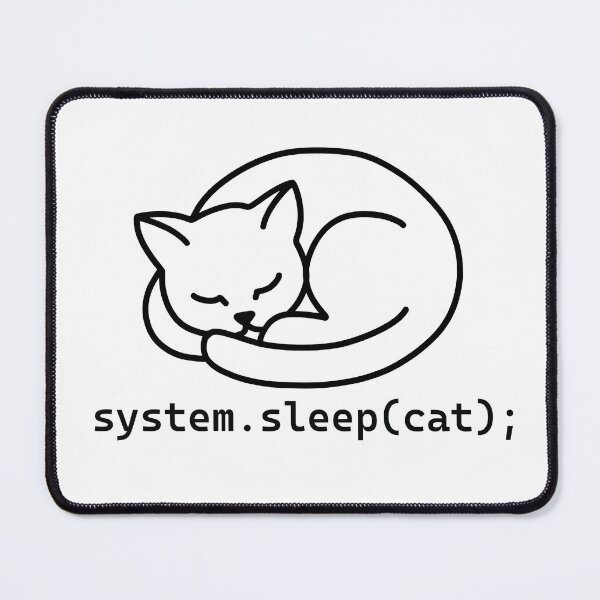 Item preview, Sleep Mode Cat Coding Joke designed and sold by Code  Monkeys.
