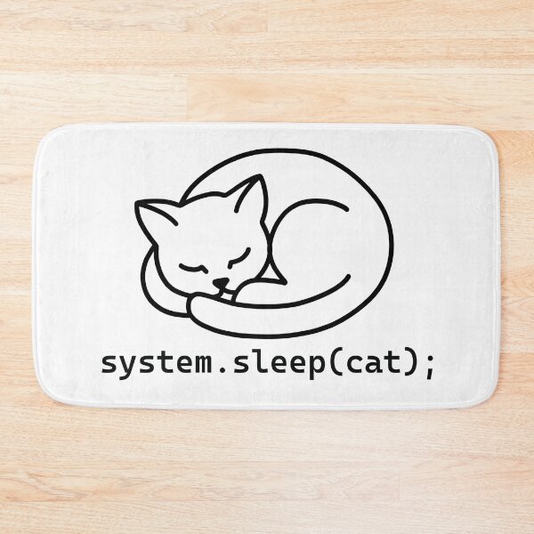 Item preview, Sleep Mode Cat Coding Joke designed and sold by Code  Monkeys.