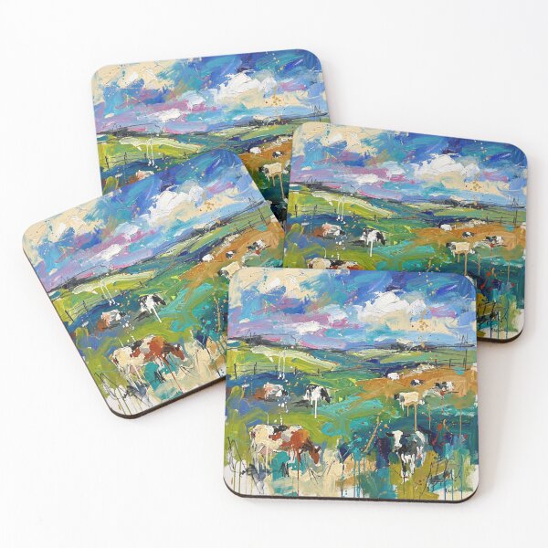 Item preview, Irish Countryside Cow Painting designed and sold by Printpix.