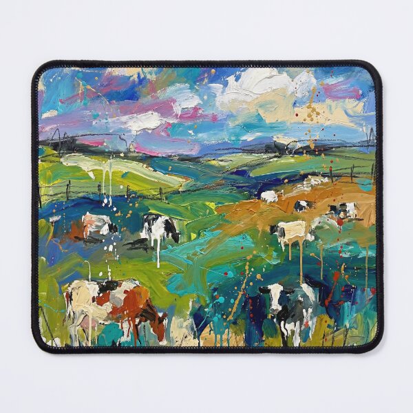 Item preview, Irish Countryside Cow Painting designed and sold by Printpix.