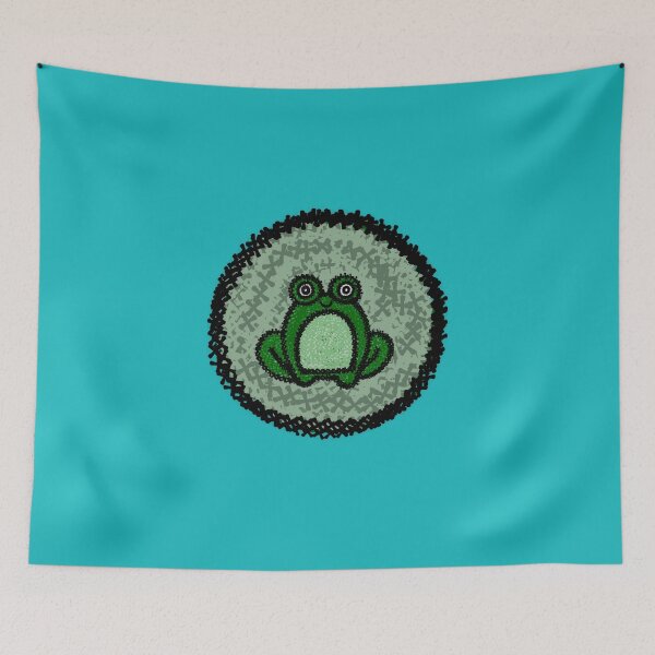 Artikelvorschau, Gestickter Frosch entworfen und verkauft von BLeePCreations.