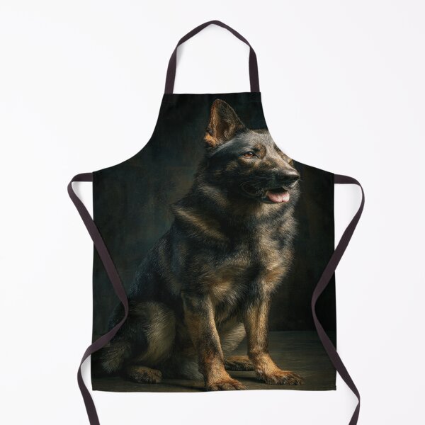 Item preview, Majestic German Shepherd Dog Realistic Portrait designed and sold by NicolasGlowArt.