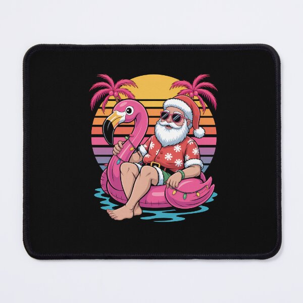 Item preview, Christmas in July Santa Flamingo Float Summer Xmas designed and sold by IdunayaStore.