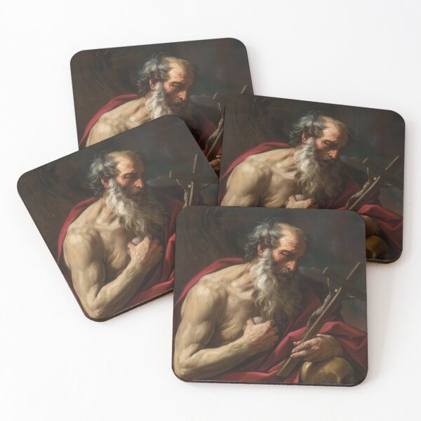 Item preview, Saint Jerome Meditation Guido Reni Baroque Religious Painting designed and sold by TheSoulOfArt.