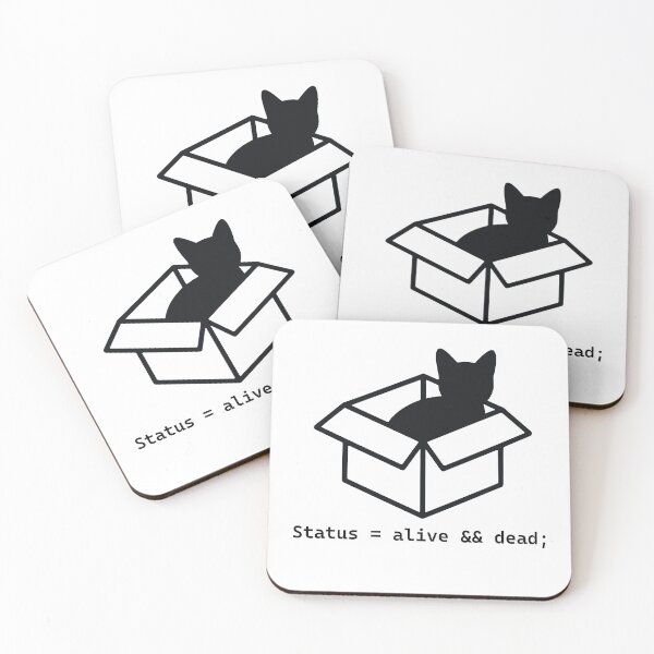 Item preview, Schrodinger Cat Programming Logic Joke designed and sold by Code  Monkeys.