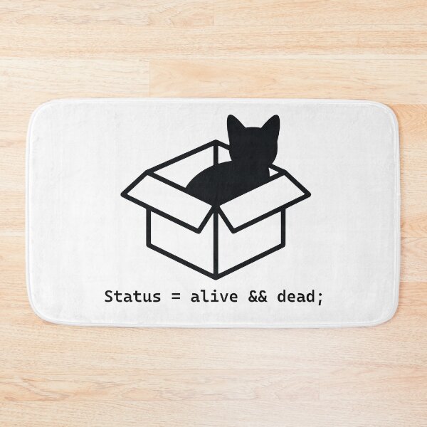 Item preview, Schrodinger Cat Programming Logic Joke designed and sold by Code  Monkeys.
