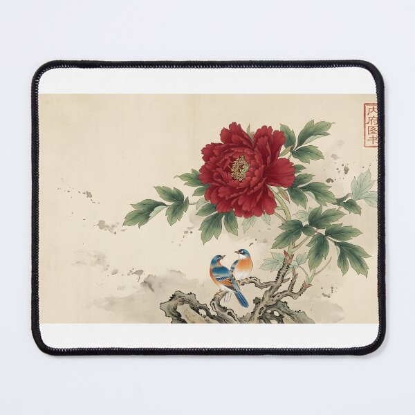 Item preview, peony and bird  designed and sold by Paper & Pine .