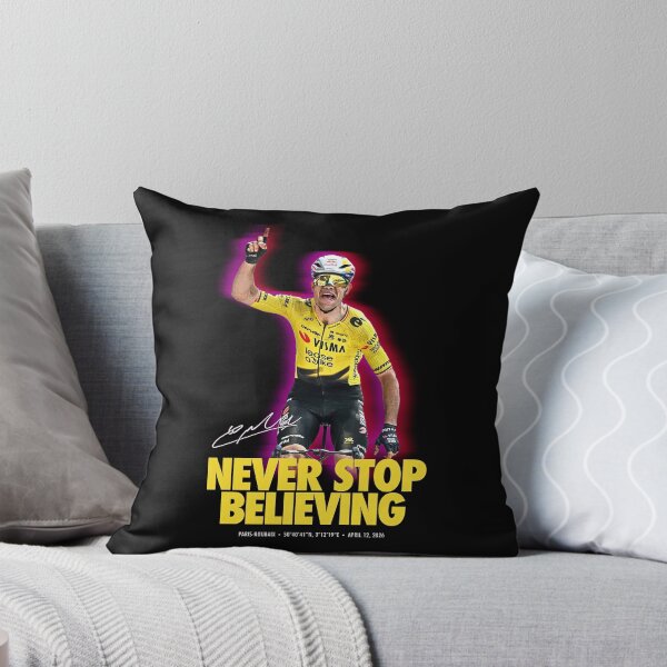 Item preview, Never Stop Believing Paris-Roubaix Victory Wout Van Aert designed and sold by AtanacioBridget.