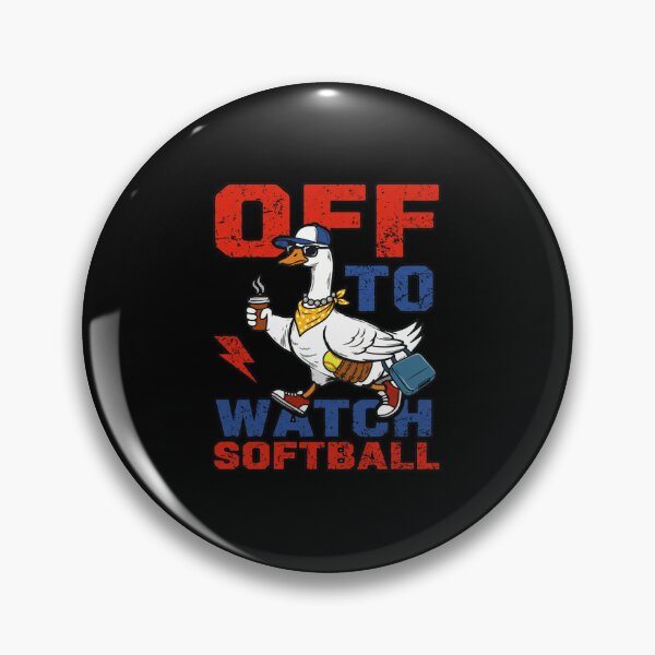 Item preview, Funny-goose-off-to-watch-softball-sports-fan-humor designed and sold by w66aboo.