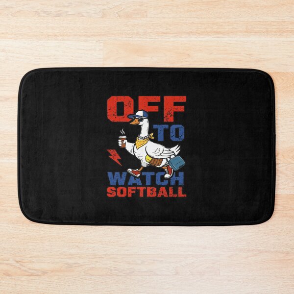 Item preview, Funny-goose-off-to-watch-softball-sports-fan-humor designed and sold by w66aboo.