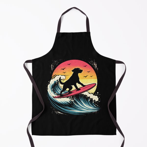Item preview, Surfing Golden Retriever Riding Wave Dog Surfer Sunset Beach designed and sold by THREE LITTLE BEANS.