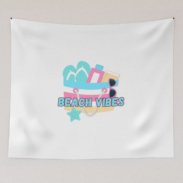 Item preview, Beach Vibes Summer Tote Graphic Design designed and sold by KelliesCorner.