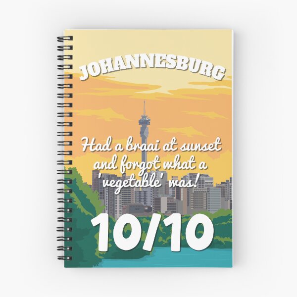 Item preview, Johannesburg 10/10 - Funny Braai Sunset South Africa Skyline Poster designed and sold by Stadify.