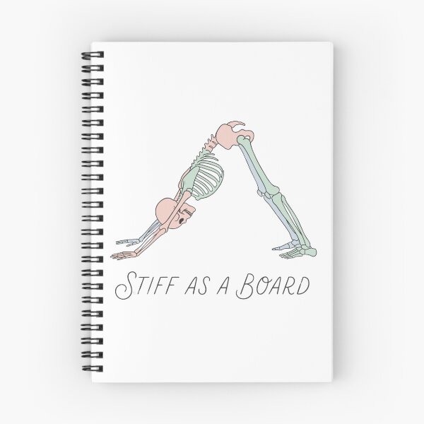 Item preview, Stiff As A Board - Funny Yoga Skeleton Downward Dog designed and sold by MaynyStudio.