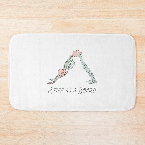 Item preview, Stiff As A Board - Funny Yoga Skeleton Downward Dog designed and sold by MaynyStudio.
