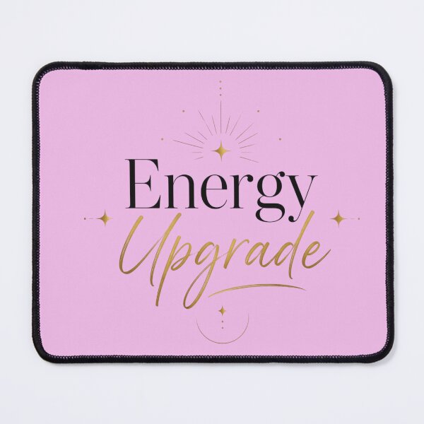 Item preview, Energy Upgrade Aesthetic Quote Design | Minimal Gold Typography Motivational Art | Self Growth Positive Vibes Sticker designed and sold by Sanika arts .