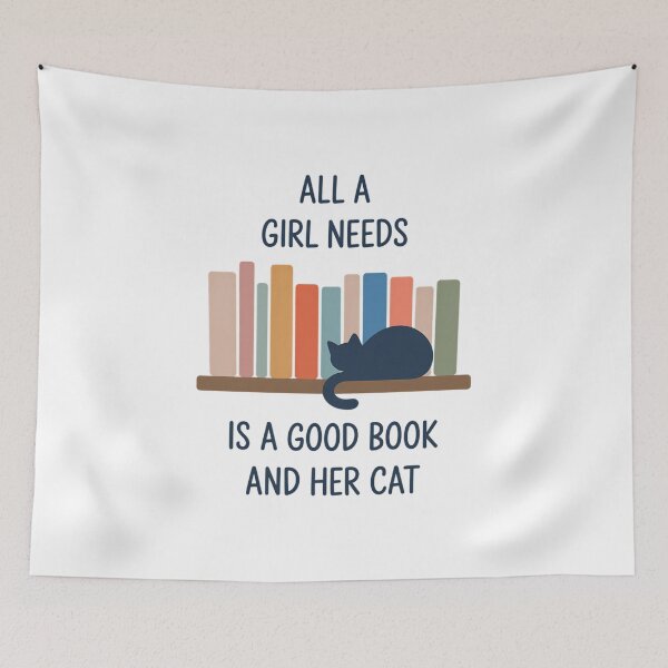 Item preview, Cats and Book Cat Book Graphic for Sister Friend Mom Good Book and a Cat designed and sold by IdunayaStore.