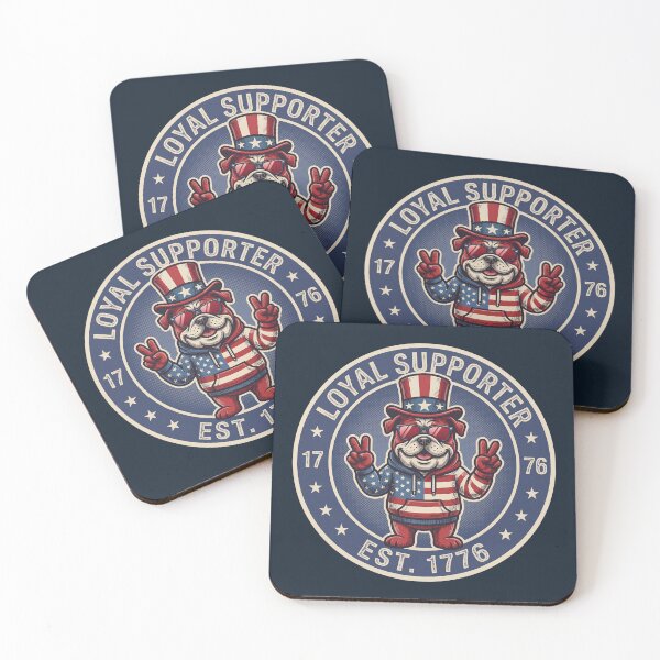 Item preview, Patriotic USA Bulldog in Retro Freedom Badge designed and sold by Infinitee8hirts.
