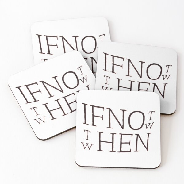 Item preview, If Not Now Then When Typography designed and sold by DesignerThreads.