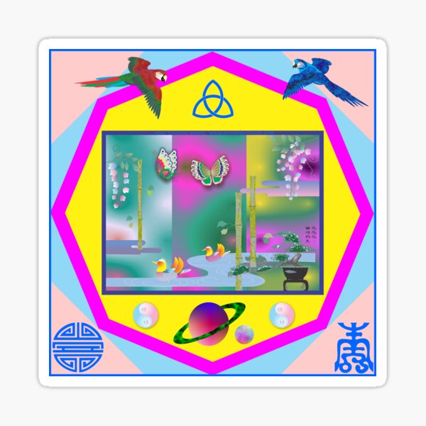 Asian Screen Mandala Sticker