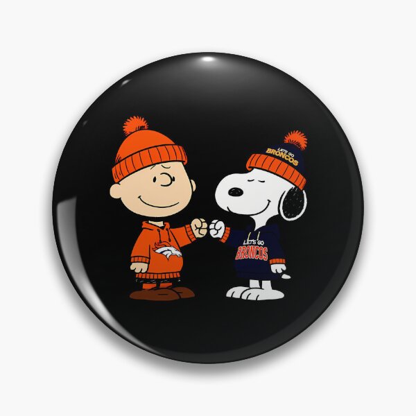 Aperçu de l'œuvre Charlie Brown et Snoopy NFL Denver Broncos Football créée et vendue par Morphologiona.
