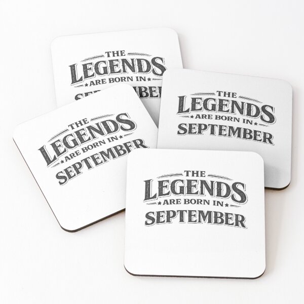 Item preview, The Legends Are Born In September – Bold Vintage Typography Design – September Birthday Gift designed and sold by Szapeee.