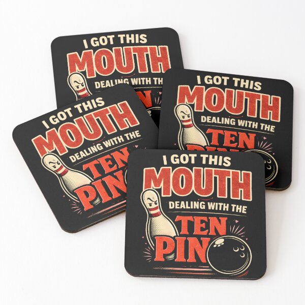 Item preview, Got This Mouth Dealing With Ten Pin T-Shirt, Funny Bowling Lover Gift, Bowler Humor League Night designed and sold by THREE LITTLE BEANS.
