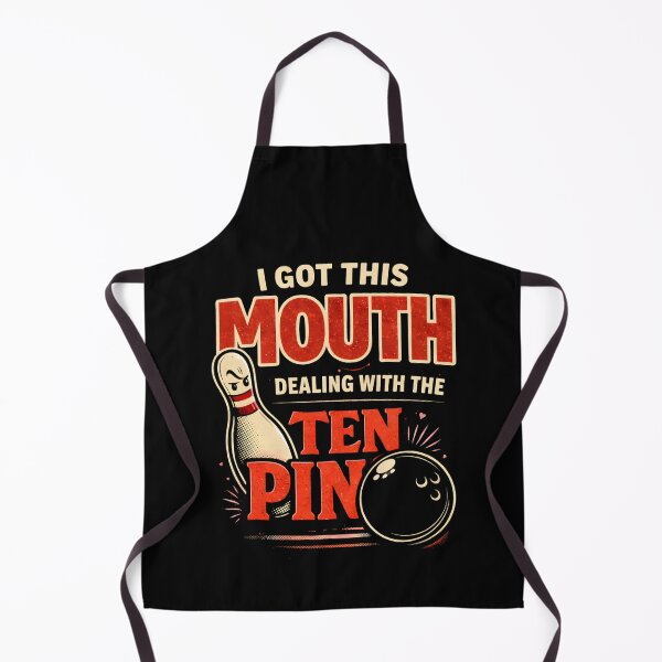 Item preview, Got This Mouth Dealing With Ten Pin T-Shirt, Funny Bowling Lover Gift, Bowler Humor League Night designed and sold by THREE LITTLE BEANS.