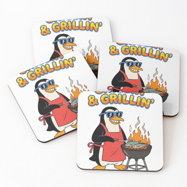 Item preview, Chillin' & Grillin' Penguin - Funny BBQ Summer Master designed and sold by MaynyStudio.
