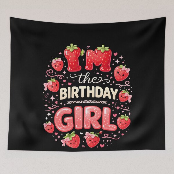 Item preview, 'm The Berry First Birthday Girl 1st Birthday Strawberry T-Shirt, first birthday girl gift, strawberry birthday  designed and sold by THREE LITTLE BEANS.