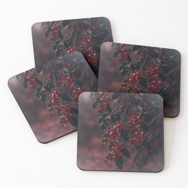 Item preview, Luminous Winter Holly designed and sold by Catfcreations.