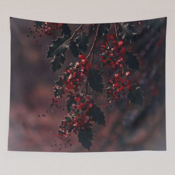 Item preview, Luminous Winter Holly designed and sold by Catfcreations.