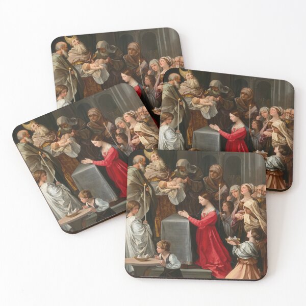 Item preview, Purification of Virgin Guido Reni Baroque Religious Painting designed and sold by TheSoulOfArt.