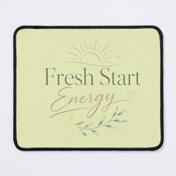 Item preview, Fresh Start Energy Aesthetic Design | Minimalist Positive Vibes Quote | Self Growth Motivation Typography designed and sold by Sanika arts .