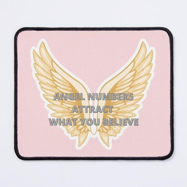 Item preview, Angel Numbers – Attract What You Believe Spiritual Manifestation Typography Design designed and sold by CosmicQuietLab.