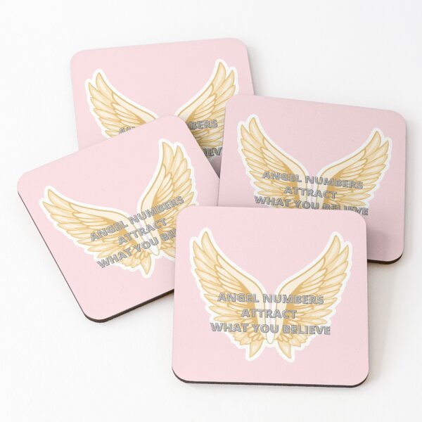 Item preview, Angel Numbers – Attract What You Believe Spiritual Manifestation Typography Design designed and sold by CosmicQuietLab.
