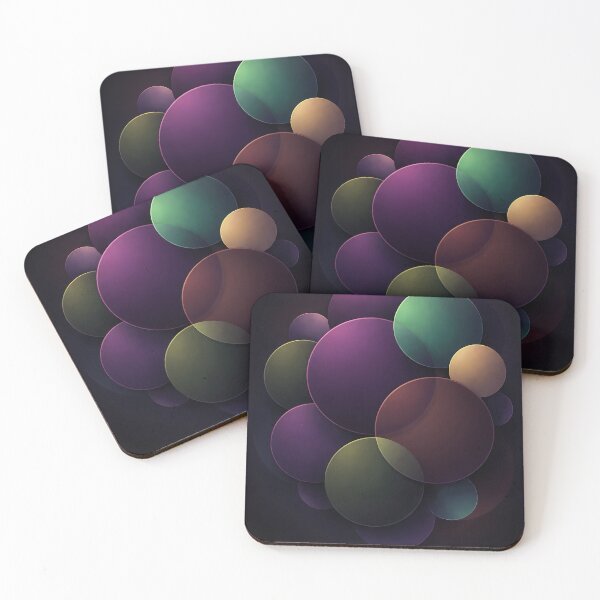 Item preview, Abstract Gradient Circles | Modern Geometric Aesthetic | Dark Minimalist Digital Art designed and sold by Flora 96.