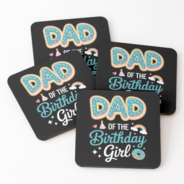 Item preview, Dad of The Birthday Girls Daddy Donut Dessert Lover B-Day designed and sold by IdunayaStore.