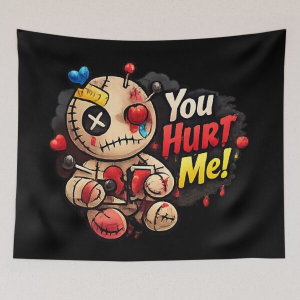Item preview, You Hurt Me - Emotional Voodoo Doll Dark Humor Art designed and sold by myforestfog.