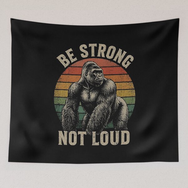 Item preview, Be strong not loud Gorilla Weightlifting designed and sold by JODYSMORGAN.